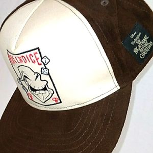 Snapback Collector Hat Suede brown/creme color